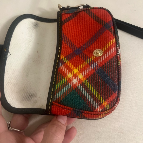 Mini Wristlet Plaid Pouch by Dooney and Bourke - Picture 7 of 7